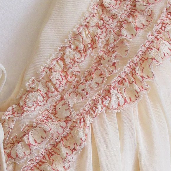Vintage Sheer Romantic Night Gown And Robe - Picture 4 of 7